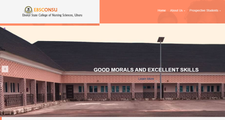 Ebonyi Nursing Admission Form 2025