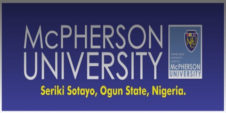 McPherson University Post-UTME Form 2025